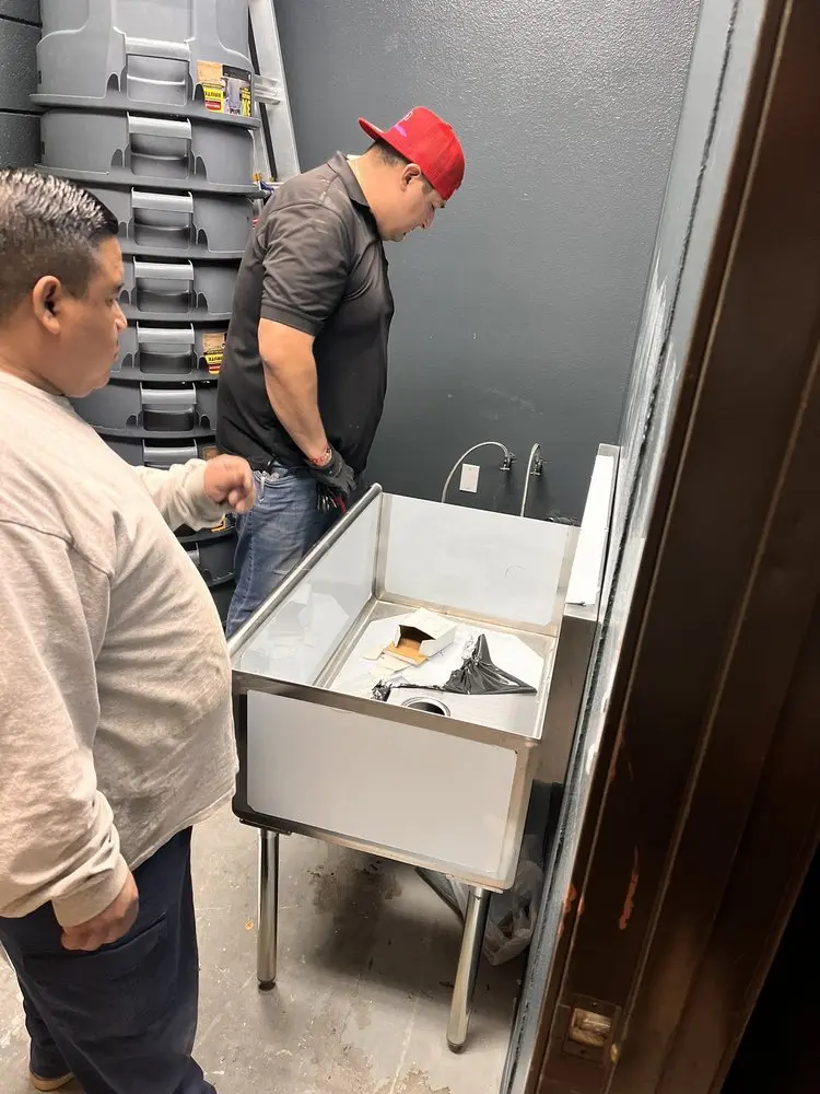 Commercial plumbing and sink installation in Wynne